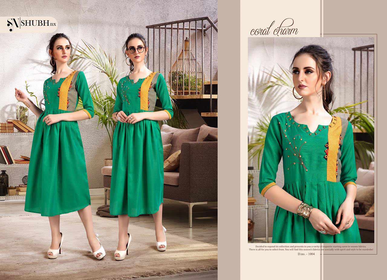Shubh Nx Aarohi Vol 1 Cotton Thread Work Kurti Shubh Nx Aarohi Vol 1 Cotton Thread Work Kurti